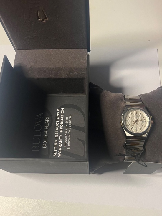 Bulova Classic Women’s Quartz 30m 39mm White Roman Dial Two-Tone SS w/ Box